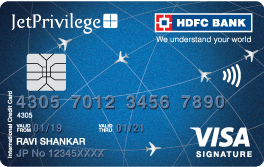 Jet Privilege World Credit Card EMV Chip